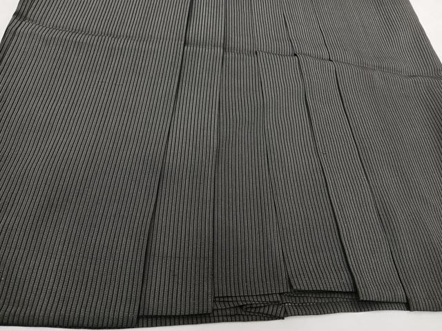 平和屋着物＊夏物　男性　行灯袴　縦絽　縞　正絹　逸品　CABH5214xi
