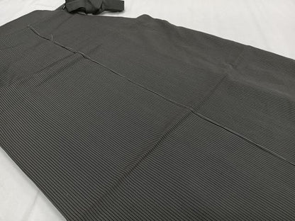 平和屋着物＊夏物　男性　行灯袴　縦絽　縞　正絹　逸品　CABH5214xi