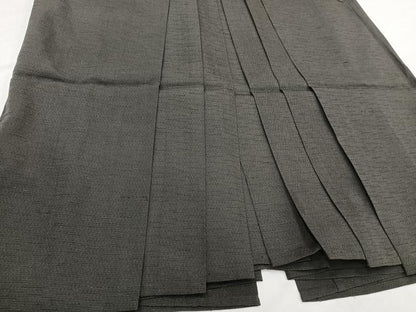 平和屋着物＊夏物　男性　行灯袴　涅色　正絹　逸品　CABH5213xi