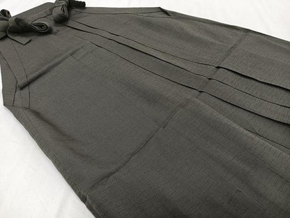 平和屋着物＊夏物　男性　行灯袴　涅色　正絹　逸品　CABH5213xi