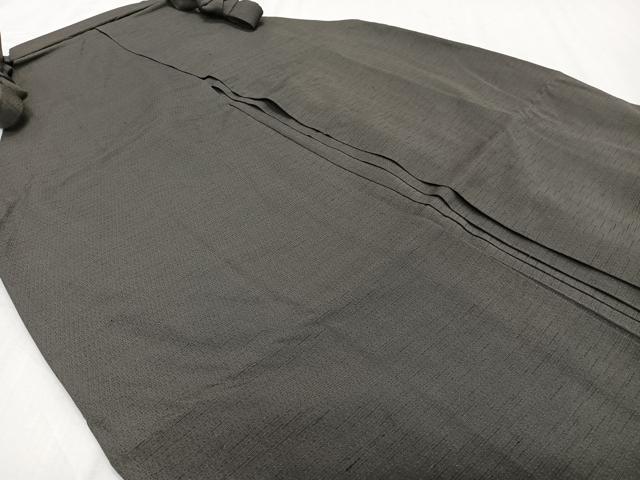 平和屋着物＊夏物　男性　行灯袴　涅色　正絹　逸品　CABH5213xi
