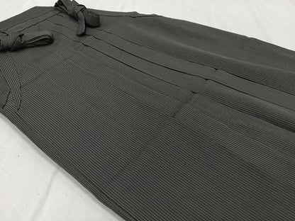 平和屋着物＊夏物　男性　行灯袴　縦絽　縞　正絹　逸品　CABH5214xi