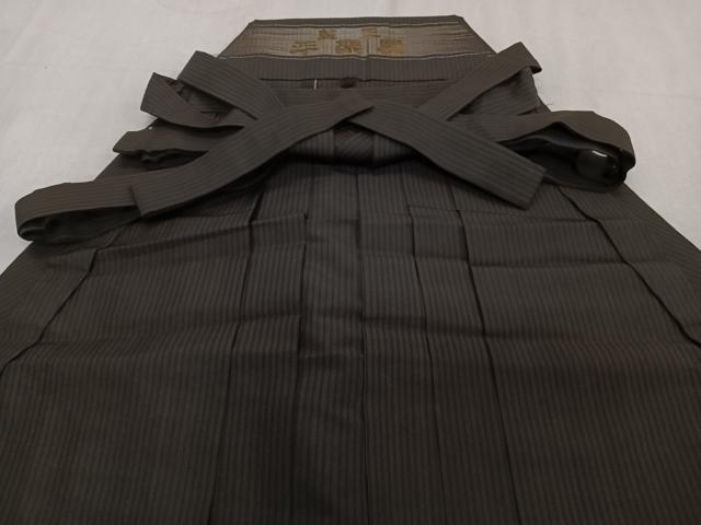 平和屋着物＊夏物　男性　行灯袴　縞　正絹　逸品　CABH5227xi