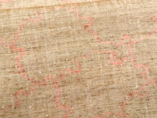 平和屋着物■上質な紬　雪輪文　正絹　逸品　未使用　CABG9790fb