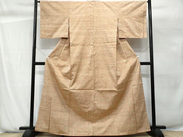平和屋着物■上質な紬　雪輪文　正絹　逸品　未使用　CABG9790fb