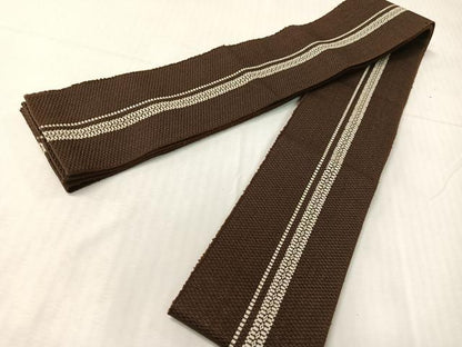 平和屋着物●男性　本場筑前博多織　角帯　吉祥間道　正絹　逸品　CABG8000vp