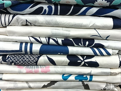 平和屋着物■浴衣 まとめて 45点 蝶 菖蒲 花柄 型染め など 着用可能多数 未使用品あり mmm1070
