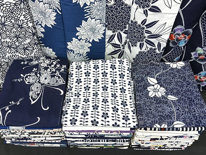 平和屋着物■浴衣 まとめて 45点 蝶 紫陽花 花柄 型染め など 着用可能多数 未使用品あり mmm1069