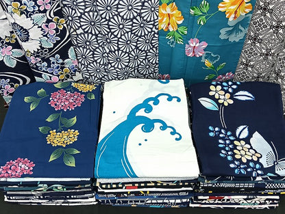 平和屋着物■浴衣 まとめて 45点 蝶 紫陽花 花柄 七宝 立波 型染め など 着用可能多数 未使用品あり mmm1073