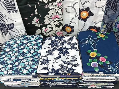 平和屋着物■浴衣 まとめて 45点 蝶 菖蒲 花柄 型染め など 着用可能多数 未使用品あり mmm1070
