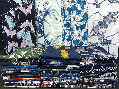 平和屋着物■浴衣 まとめて 45点 蝶 菖蒲 花柄 型染め 暈し染め など 着用可能多数 未使用品あり mmm1071