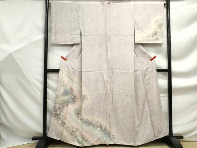 平和屋着物■訪問着　辻が花　流水辻が花文　暈し染め　正絹　逸品　DABF9362qa