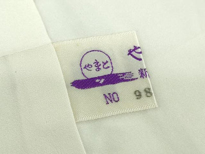 平和屋着物●京都西陣・想屋謹製　色留訪問着　お召地　総刺繍　月兎　花唐草　金銀糸　やまと誂製　正絹　逸品　DABF7500ps