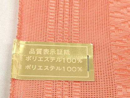 平和屋着物＊夏物　名古屋帯　帯反物　博多織　紗献上　鉛丹色　未使用　DABD8631zzz