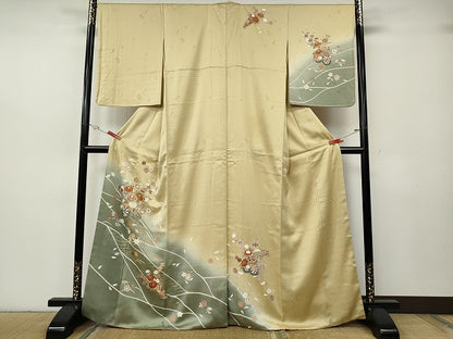 平和屋着物●訪問着　花車文　暈し染め　金銀彩　鈴乃屋扱い　正絹　逸品　CABH2649ut