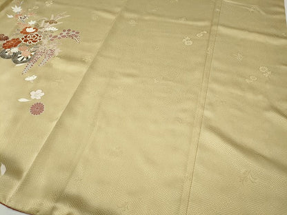 平和屋着物●訪問着　花車文　暈し染め　金銀彩　鈴乃屋扱い　正絹　逸品　CABH2649ut