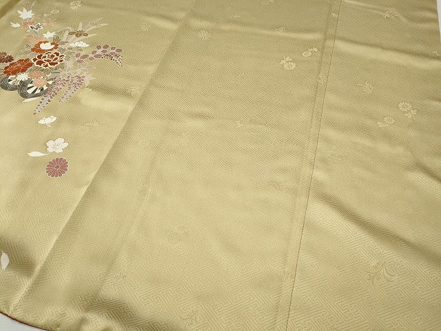 平和屋着物●訪問着　花車文　暈し染め　金銀彩　鈴乃屋扱い　正絹　逸品　CABH2649ut