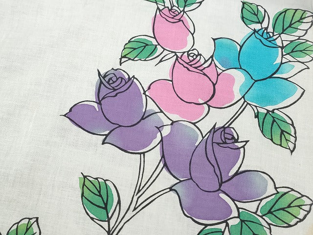 平和屋本店■浴衣反物 まとめて 45点 花柄 夏すがた 江戸ゆかた 桜井幸子 綿絽 など 全て未使用 ppp3739