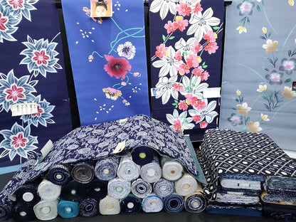 平和屋本店■浴衣反物 まとめて 45点 花柄 夏すがた 江戸ゆかた 桜井幸子 綿絽 など 全て未使用 ppp3739