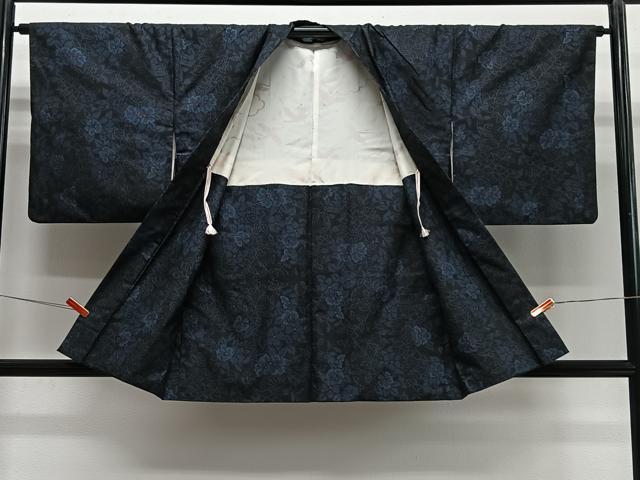 平和屋着物＃羽織　本場大島紬　草花文　正絹　逸品　CABH3207ua
