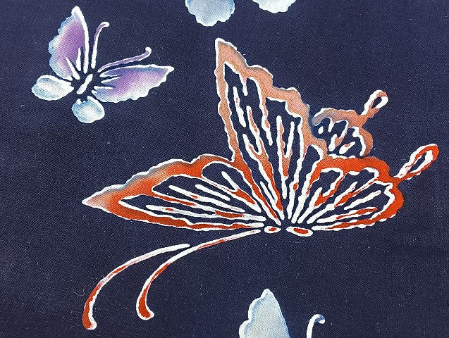 平和屋着物■浴衣 まとめて 45点 蝶 花柄 七宝 綿紅梅 型染め 暈し染め など 着用可能多数 未使用品あり mmm1082