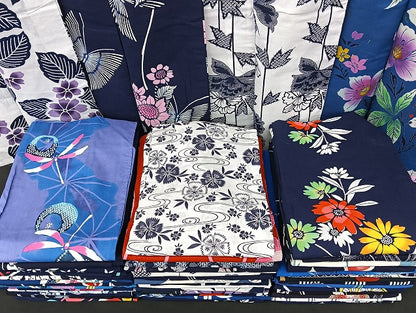 平和屋着物■浴衣 まとめて 45点 蝶 蜻蛉 向日葵 花柄 綿紅梅 型染め など 着用可能多数 未使用品あり mmm1080