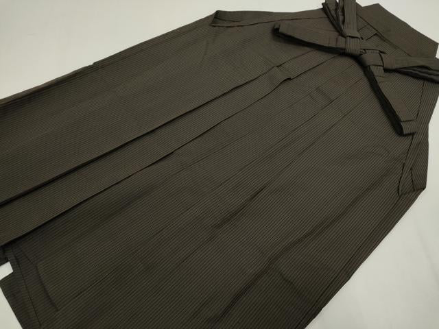平和屋着物■男性 行灯袴 縞 正絹 逸品 CABG2336ze