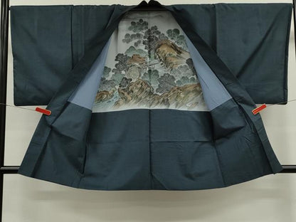 平和屋着物■男性　本場大島紬　アンサンブル　100亀甲　総詰め　正絹　逸品　CABG2339ze