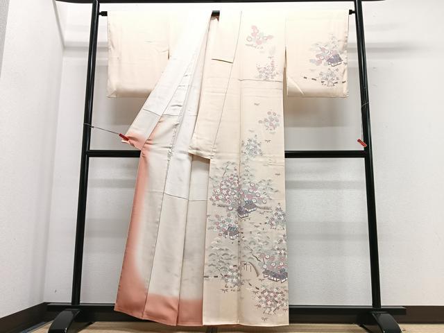 平和屋着物■訪問着　風景文　正絹　逸品　CABG6796xe