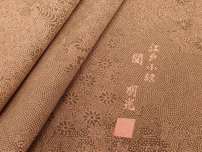 平和屋着物■小紋師　関明光　江戸小紋　吉祥花文　正絹　逸品　DABF9882cd