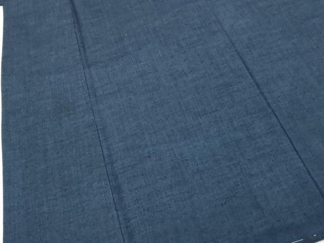 平和屋着物■男性　紬　留紺色　正絹　逸品　未使用　DABF9907cd
