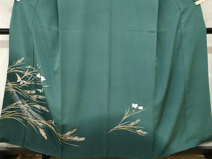 平和屋着物■訪問着　花蝶文　暈し染め　金銀彩　正絹　逸品　CABH0254ev