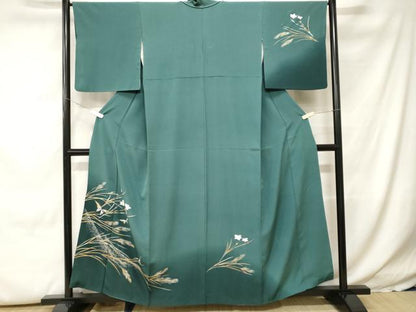 平和屋着物■訪問着　花蝶文　暈し染め　金銀彩　正絹　逸品　CABH0254ev