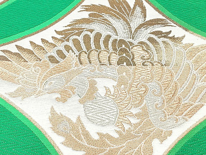 平和屋着物■袋帯 西陣 まとめて100点 鳳凰 向かい鶴 向かい尾長鳥 蝶 更紗 花柄 楽器 七宝 正倉院 金銀糸 未使用品あり 全て正絹 mmm1088
