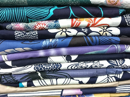 平和屋着物■浴衣 まとめて 45点 紫陽花 花柄 綿紅梅 型染め 暈し染め 金銀彩 など 着用可能多数 未使用品あり mmm1093