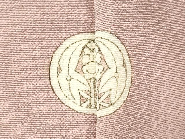 平和屋着物▼色留袖　解き反物　着尺　駒刺繍　籬草葉文　金彩　逸品　DABF6394zy