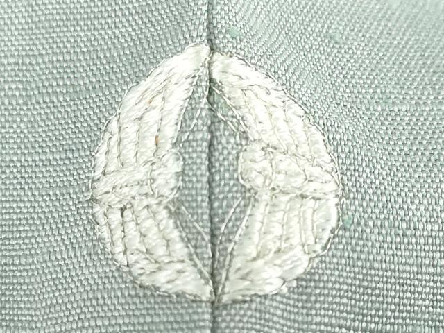 平和屋着物●中国三大刺繍　相良刺繍　総刺繍　色留袖　紬地　文箱草花文　正絹　逸品　DABF1804ud