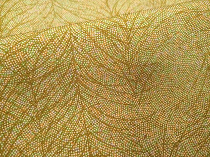 平和屋着物■上質な小紋　鮫小紋柄　草葉文　正絹　逸品　DABF9945cd