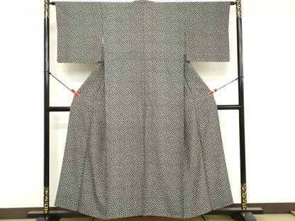 平和屋着物■江戸小紋　小花文　正絹　逸品　DABF9930cd