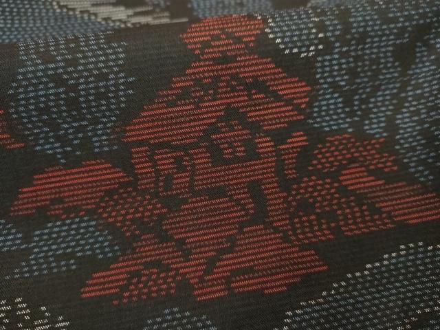 平和屋着物■本場大島紬　切嵌風景文　正絹　逸品　DABF9961cd