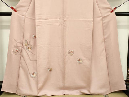 平和屋着物■訪問着　総刺繍　雪輪花文　正絹　逸品　DABF9955cd