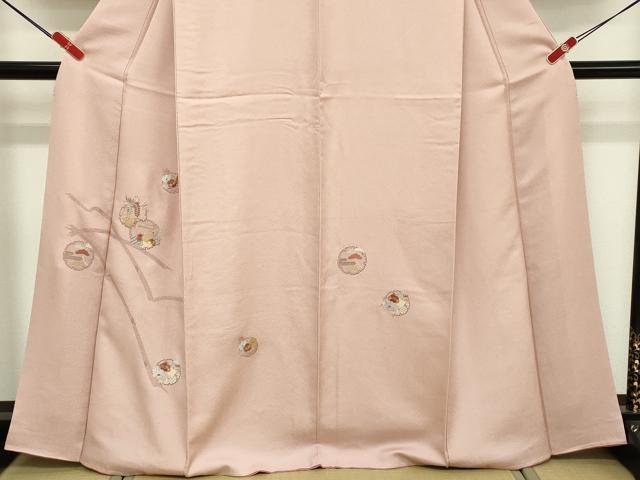 平和屋着物■訪問着　総刺繍　雪輪花文　正絹　逸品　DABF9955cd