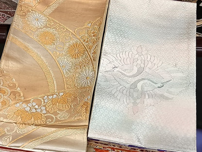 平和屋着物■袋帯 西陣 まとめて100点 向かい鳳凰 向かい鶴 鹿 蝶 更紗 花柄 正倉院 佐賀錦 金銀糸 など 未使用品あり 全て正絹 mmm1095