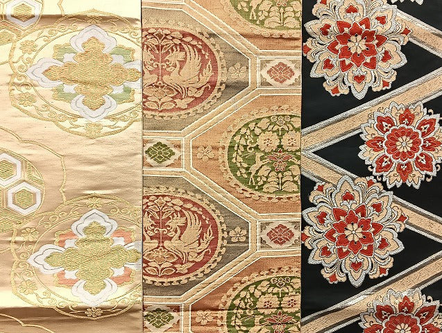 平和屋着物■袋帯 西陣 まとめて100点 向かい鳳凰 向かい鶴 鹿 蝶 更紗 花柄 正倉院 佐賀錦 金銀糸 など 未使用品あり 全て正絹 mmm1095