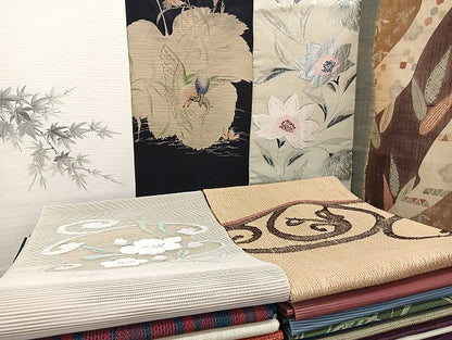 平和屋着物■夏物 名古屋帯 絽 紗 まとめて 50点 翡翠 花柄 絽綴れ 羅 もじり織 手描き 金銀糸 など 未使用品あり 全て正絹 mmm1101