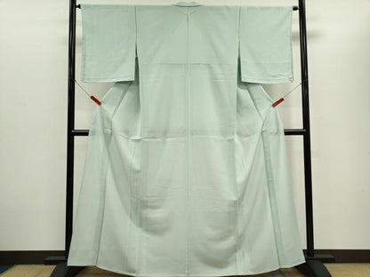 平和屋着物＊夏物　色無地　絽　千草鼠色　正絹　逸品　未使用　CABH0944ou