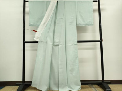平和屋着物＊夏物　色無地　絽　千草鼠色　正絹　逸品　未使用　CABH0944ou