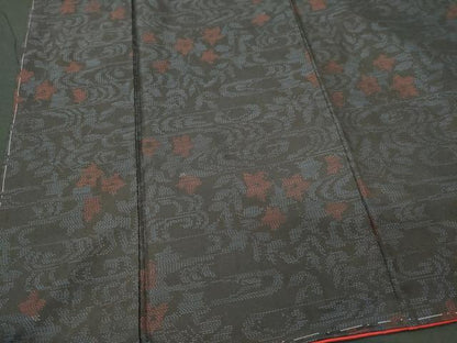 平和屋着物■本場大島紬　流水花文　正絹　逸品　CABH0960ou