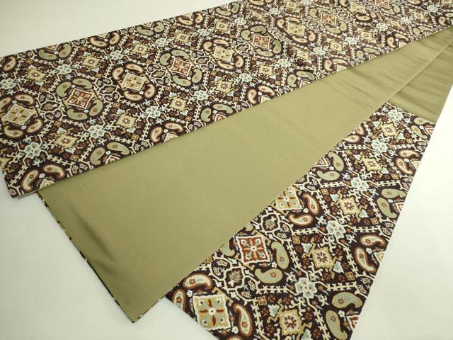 平和屋本店●極上　中国三大刺繍　総相良刺繍　総刺繍　袋帯　200万粒　総詰め　抽象文様　金糸　逸品　DZAB7294kh6　DZAB7294kh6
