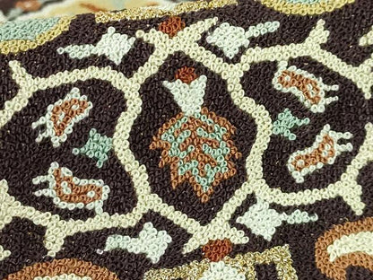 平和屋本店●極上　中国三大刺繍　総相良刺繍　総刺繍　袋帯　200万粒　総詰め　抽象文様　金糸　逸品　DZAB7294kh6　DZAB7294kh6
